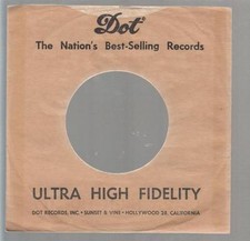 Company Sleeve 45 DOT ULTRA HIGH FIDELITY Brown w/ Black Lettering on