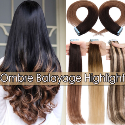tape in extensions ombre