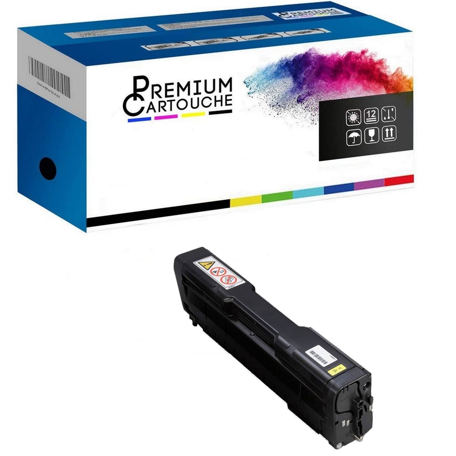 Toner 407386 SPC352E Jaune laser compatible avec imprimantes de la série SP C352DN