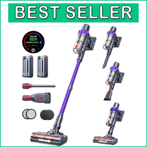 Powerful Cordless Vacuum Cleaner with Multi-Layer Filtration - Pet Hair & Floor