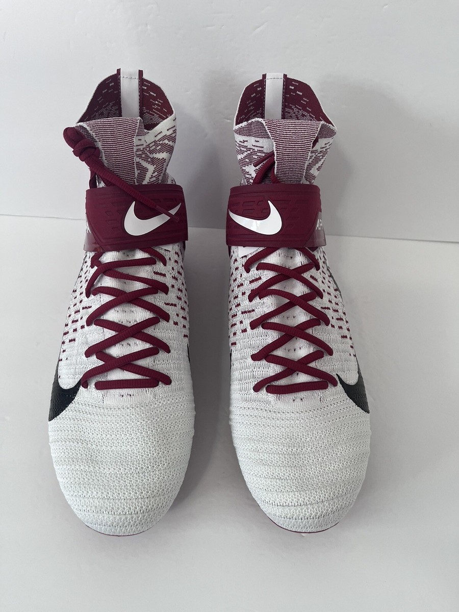 Nike Alpha Menace Elite 2 White Red Football Cleats Men display picture 3