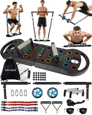  Portable fitness equipment with 16 fitness accessories. 20 in 1 