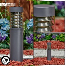 Außen Lampen Leuchte modern anthrazit Garten Wege Poller Sockel Hof Beleuchtung