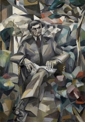 ALBERT GLEIZES *2X3 FRIDGE MAGNET* PAINTER ARTIST PORTRAIT JACQUES NAYRAL OIL 