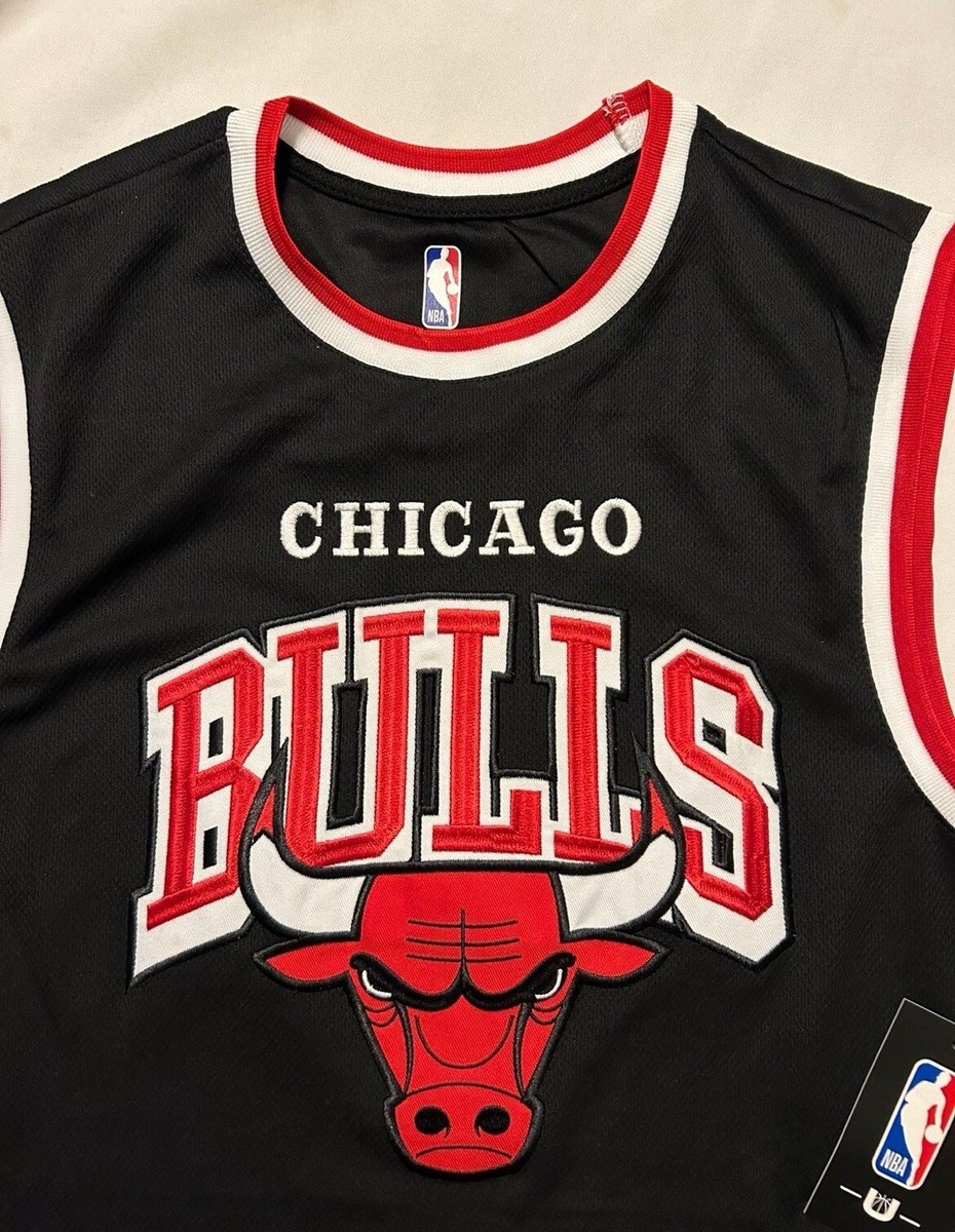 STARTER　Chicago Bulls ユニフォームシャツ　黒/赤【4907 STARTER Chicago Bulls ユニフォームシャツ 黒/赤【4907 - メルカリ