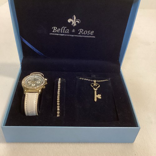 Bella & Rose watch and bracelet set - Picture 6 of 12