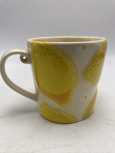 Starbucks Mug Lemon 3D Embossed Coffee Tea Cup 2006 Raised Yellow Citrus 4" - Picture 4 of 9
