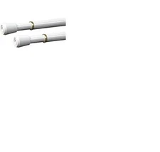 KENNEY 7/16 extend 10"-16 WHITE SPRING TENSION CURTAIN ROD 2 PER PACK
