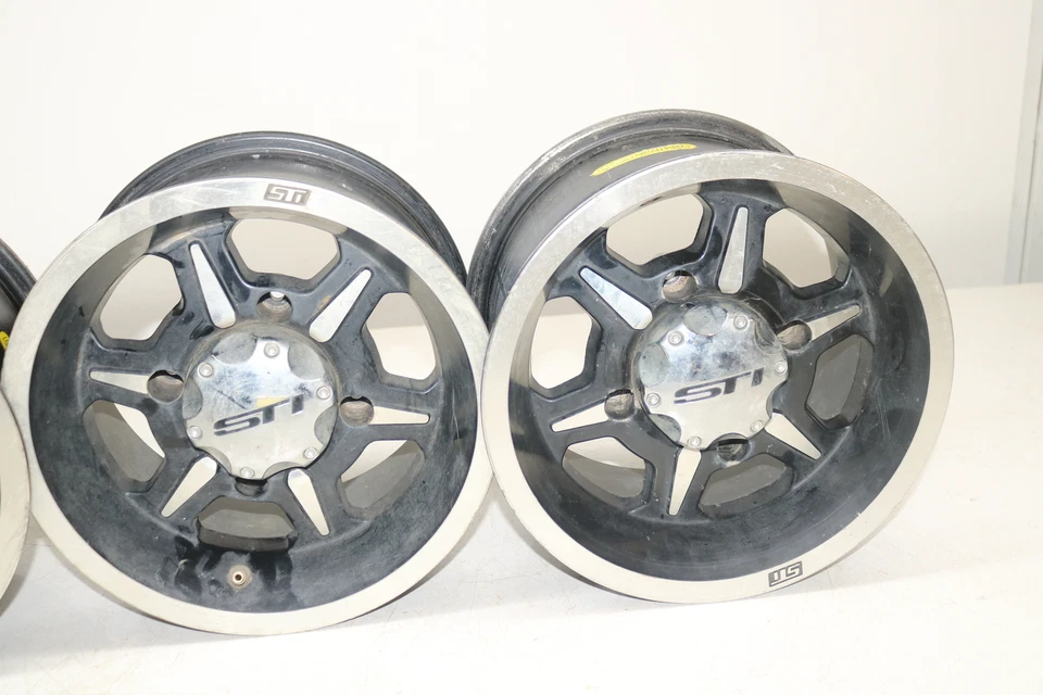 Can-am Outlander 650 2007 4x4 Ho Efi llantas delanteras traseras aluminio STI llantas 12" Foto 3 de 4