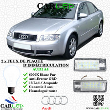 2x Feux de plaque d'immatriculation LED Audi A4