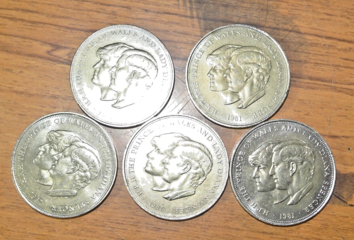 JB RFM 76662 World Coins Great Britain 1981 HRH & Lady Diana