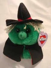 NWT Puffkins Hazel the Witch Plush DOB 10/31/1997 Limited Edition 5" by Swibco