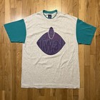 Camiseta Belton 1994 vintage gris verde azulado púrpura XL