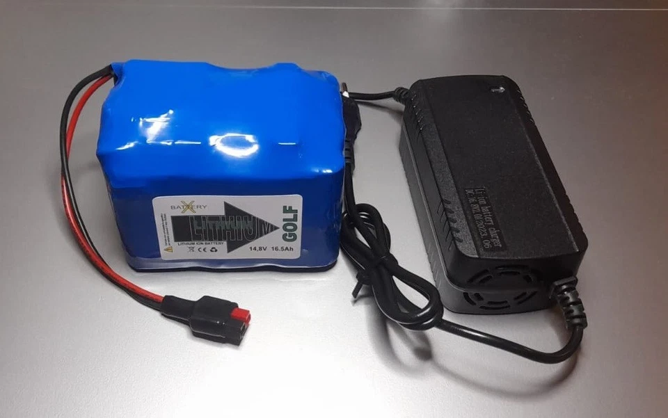 Kit batteria Litio +C batt.  Golf 12 V (14,8 V) - 16,5Ah Per Powerbug Golf Caddy