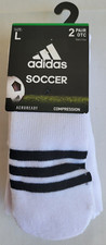 Unisex Size L White Black Adidas Aeroready Over The Calf Soccer Sock 5124531-OTC