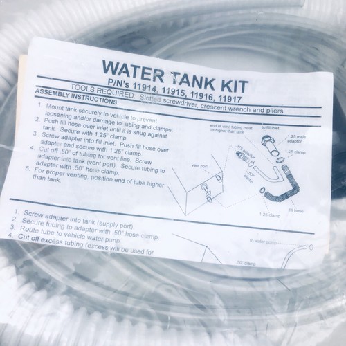 FRESH WATER TANK KIT CONNECTIONS FOR P/N'S 11914,11915, 11916, 11917 - Picture 2 of 6
