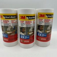 3 Rolls 3M 6 In. X 360 Ft. Hand-masker Masking Film Plastic
