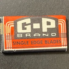 "G P Brand" Gibson Products Dallas Shaving Razor Blade Packet c1930's-40's