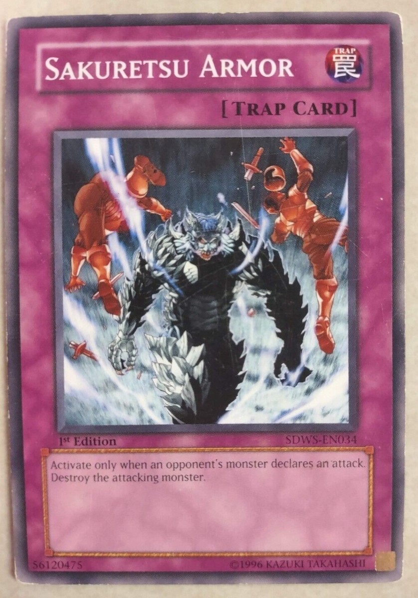 炸裂装甲　英語　スーパー　SAKURETSU ARMOR CP01-EN004 1996 YU-GI-OH 