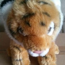 Animal Alley Toys R Us Tiger Cub Plush Stuffed Animal Jungle Zoo Big Cat 9"x16"