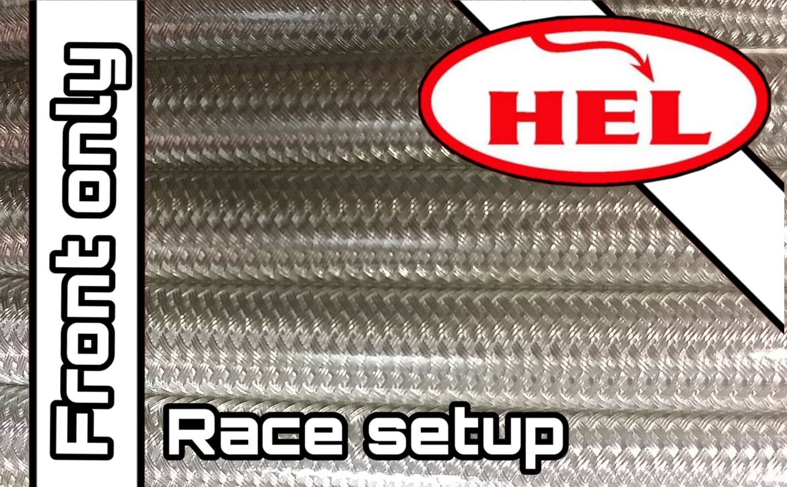 CLEAR YZF R1 2004-2005 RACE SETUP HEL BRAIDED BRAKE LINES