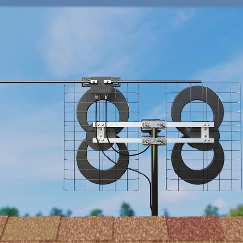 Antennas Direct ClearStream 4V Indoor Outdoor TV Antenna Multi-Directional 70 mi - Picture 11 of 13