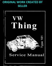 Vw Thing Owner And Parts Manual