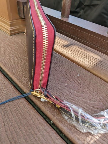 Billetera Pulsera Dooney & Bourke Tmoro Marrón Florentino Grande con Cremallera Alrededor - Imagen 4 de 6