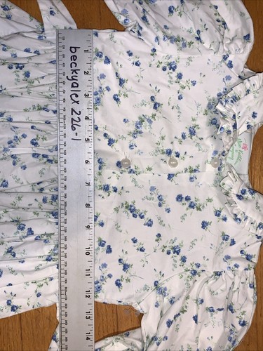 Alice Kathleen & Co Blue Flowers Floral Dress Size 7 - Picture 6 of 6