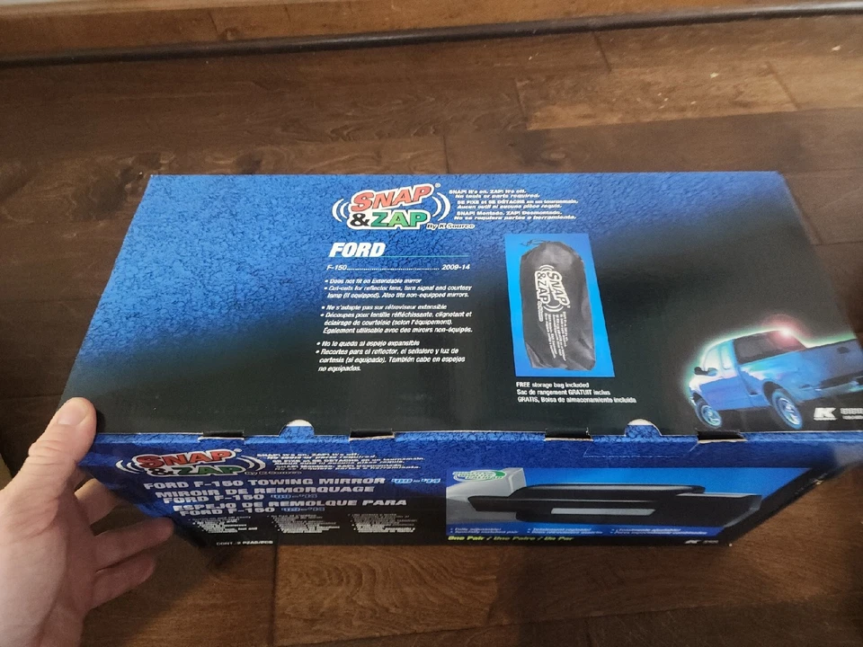 Par de espejos retrovisores exteriores a presión K-Source 81810 para Ford F-150 2009-2014 Foto 2 de 4