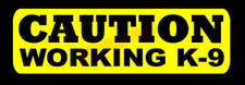 Caution Working K9 Dog Vinyl Decal Window Sticker Car Truck Bumper
