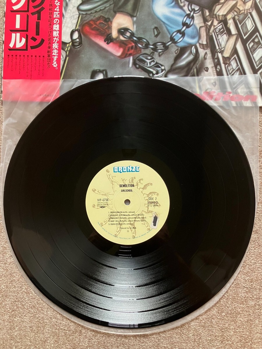 Girlschool / Demolition , 1980 OBI Bronze VIP-6738 LP JAPAN M