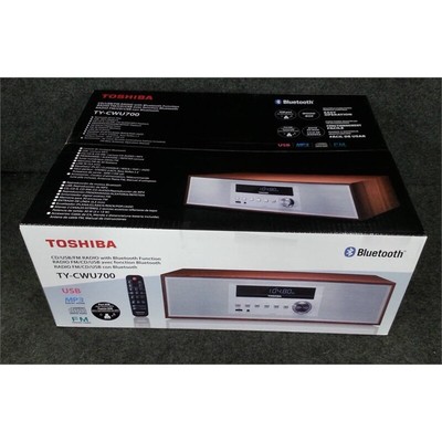 Toshiba TY-CWU700 Bluetooth CD, USB, FM Radio Silver & Brown | eBay