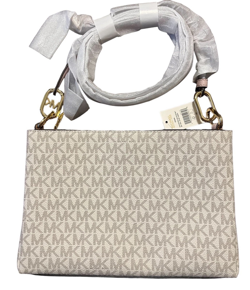 Michael Kors Coated Canvas Crossbody Bag Purse Messenger