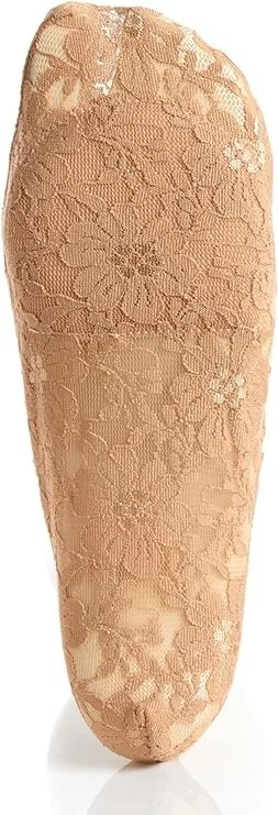 Cubierta de pie de encaje 'Kushyfoot' desnuda 3 pares Foto 2 de 2