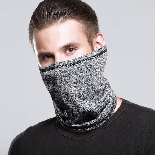 Sciarpa uomo invernale ghetta collo sport outdoor escursionismo equitazione mezza faccia maschera calda - Foto 2 di 18