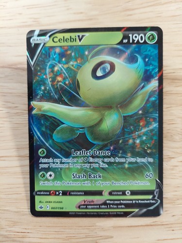 Celebi V 007/198 Chilling Reign NM Ultra Rare Pokemon Card