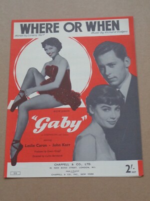 Leslie Caron/John Kerr - Gaby 1956 Film Noten