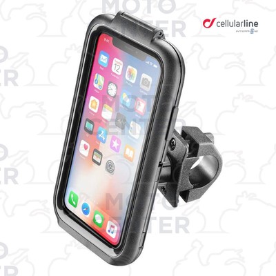 SUPPORTO CELLULAR LINE ICASE IPX MOTO E BICI PER SMARTPHONE IPHONE X