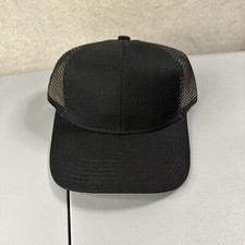 Black Port Authority Mesh Strapback Hat Cap New