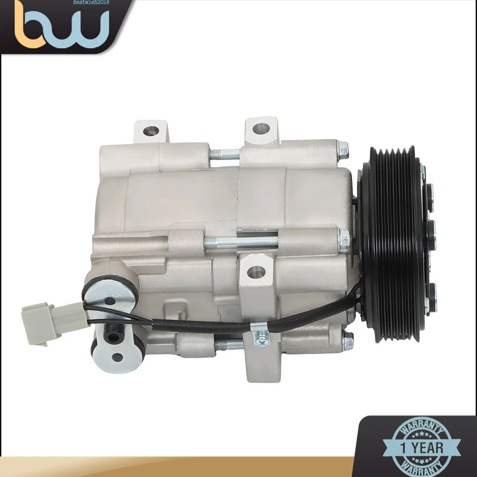 Compresor de aire acondicionado con embrague 1 pieza para Ford Escape Mazda Tribute 3,0 L V6 2002-2005 Foto 3 de 4