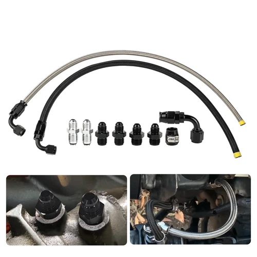 Universal Power Steering Hose Kit For 1950-2000 GM LS Swap Replace - Picture 1 of 9