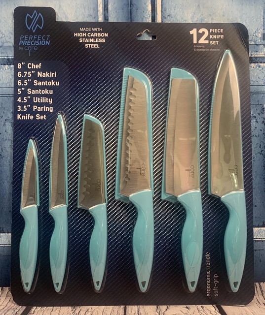Awesome New Aqua Core 12 Piece Knife Set Matches Kitchenaid Aqua Sky
