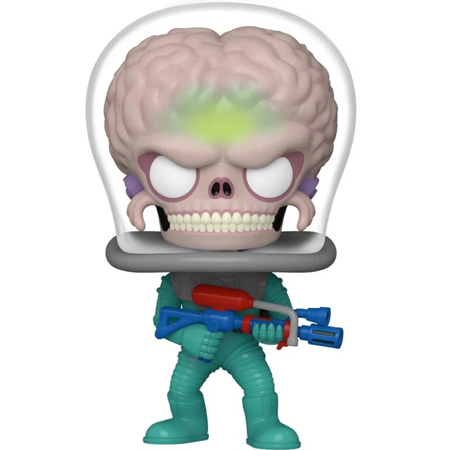 Funko Pop! Movies: Mars Attacks! Martian Soldier Funko #1877 + Protector