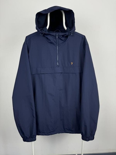 Men Farah Jacket Navy Nylon 42 / XL / 50