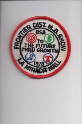 1978 Frontier District M.B. Show La Mirada Mall patch