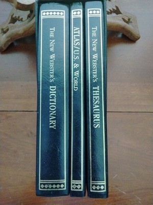 New Webster's Vest 3 Pocket Ed. English Dictionary; Thesaurus; US/World Atlas