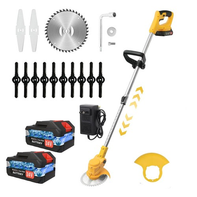 #ad 24V Cordless 3 in 1 Grass Trimmer amp; Weed Wacker 650W Electric Brush Cutter Edge $53.99
