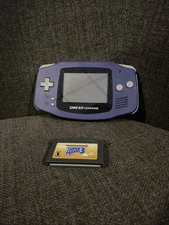 Nintendo Game Boy Advance w/ Super Mario 3 - Indigo - Tested AGB-001, Works Good