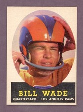 NM SET BREAK 1958 BILL WADE TOPPS FOOTBALL CARD #38